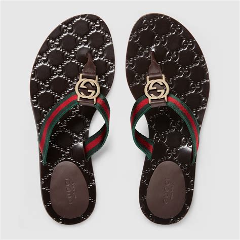 gucci thong sandals rubber|Gucci thong sandals sale.